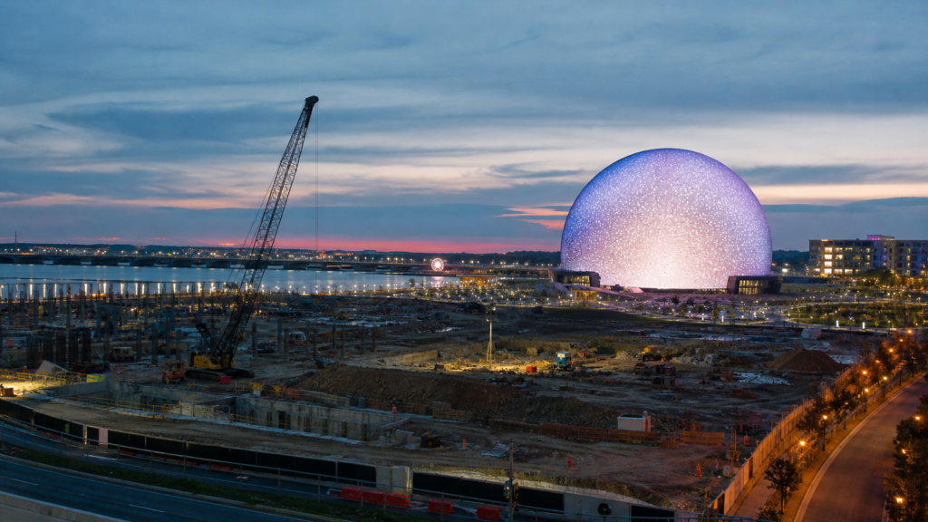 National Harbor casino project editorial illustration