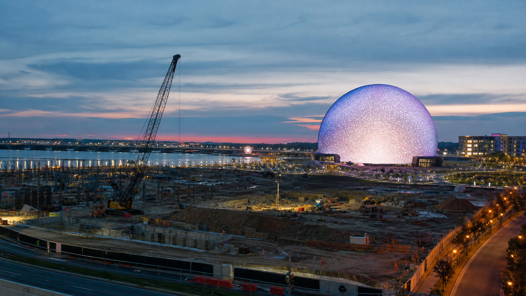 National Harbor casino project editorial illustration