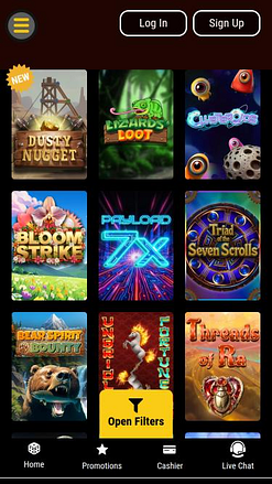 Bella Vegas’s mobile game list from Chipy.
